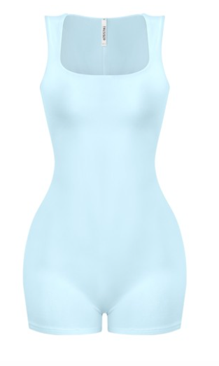 Sleeveless Tank Scoop Neck Romper