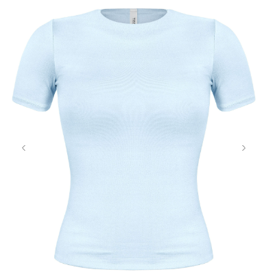 Short Sleeve Round Neck Solid Basic Top