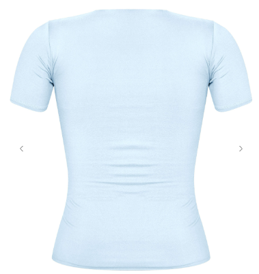 Short Sleeve Round Neck Solid Basic Top