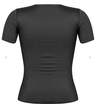 Short Sleeve Round Neck Solid Basic Top