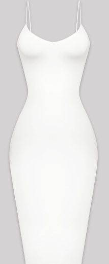 Sleeveless Cami V-neck Solid Midi Dress